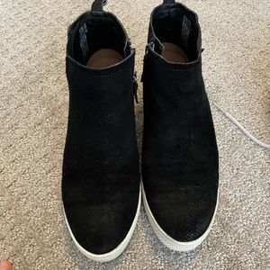 Caslon Black Wedge Sneaker (water resistant)